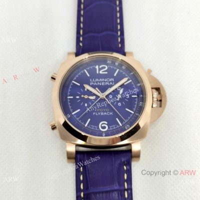 AAA Copy Panerai Luminor Yacht Challenge Flyback Watch Rose Gold